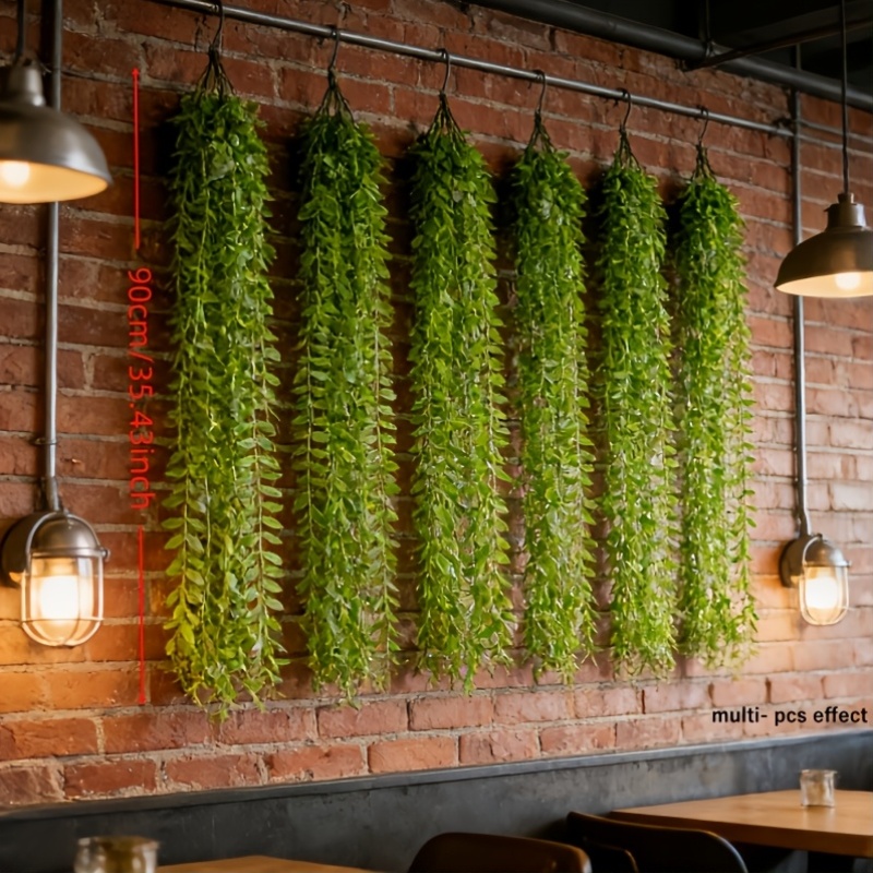 Preserved Moss Sheet - 10-pack kunstmatige wilgentakken, UV-bestendig hangend groen