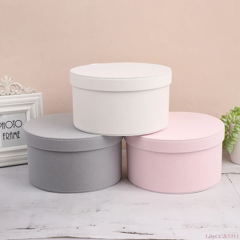 Fluwelen ronde bloemen doos, b - Anda Florist Supply recensie en prijs