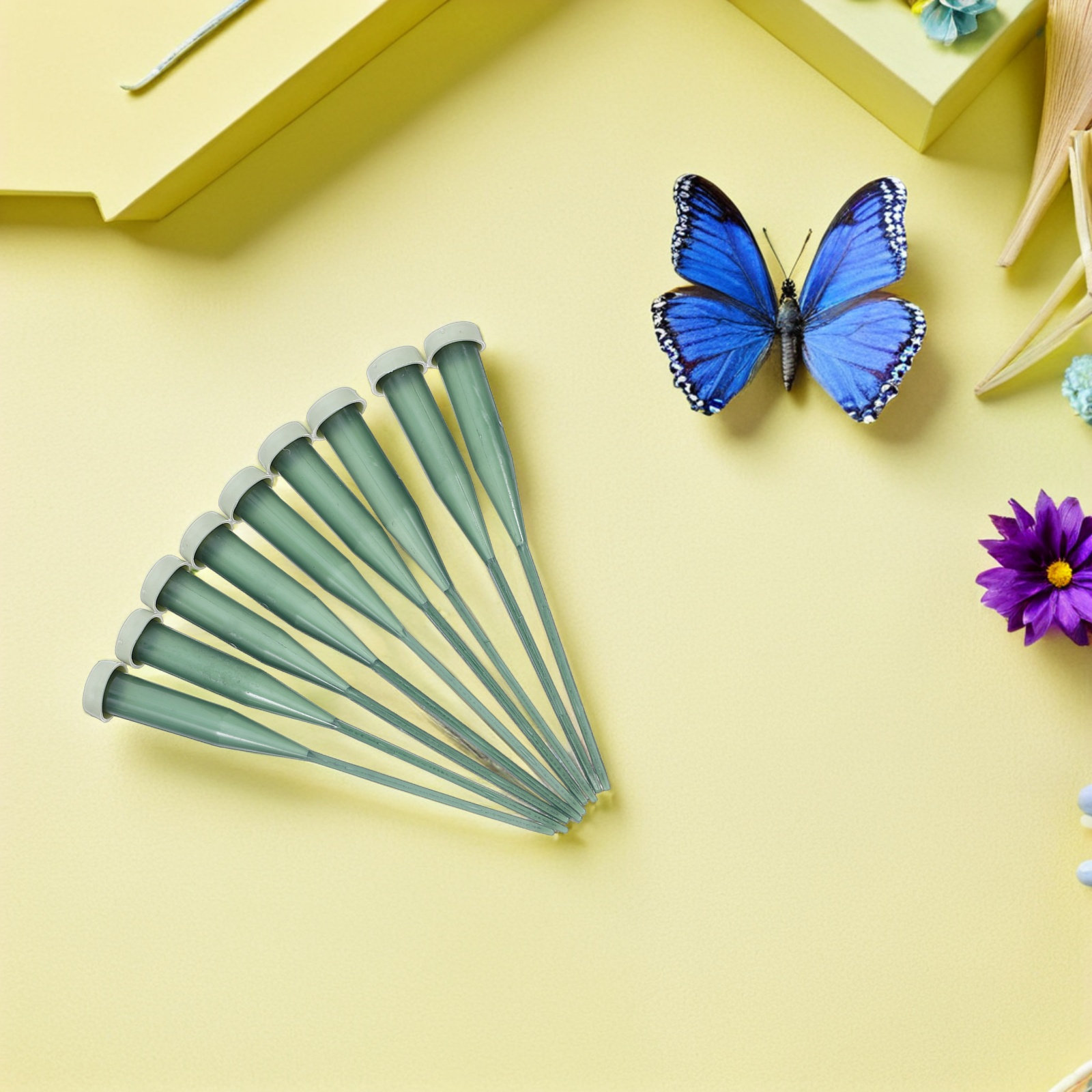 25 stuks plastic groene bloems - Anda Florist Supply recensie en prijs